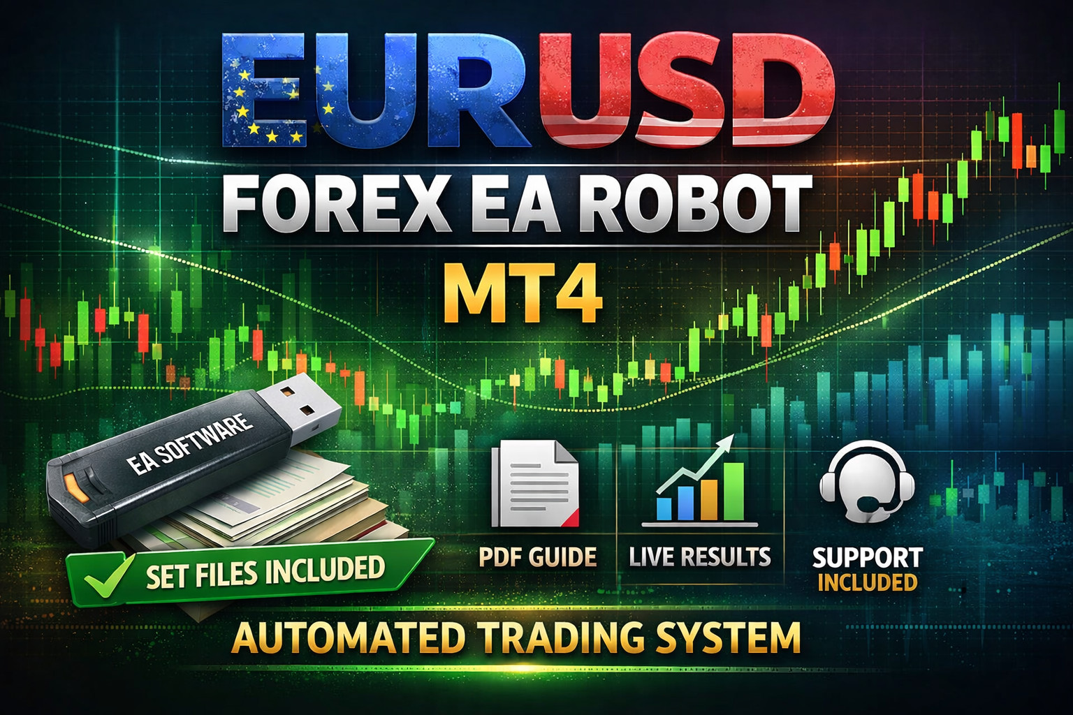 #1 Nexus EURUSD EA MT4 | Auto Trade Robot + Risk Modes + PDF Setup Guide